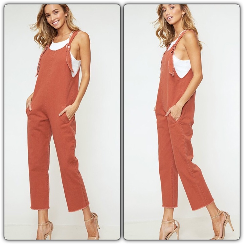 Candy's Frayed Hem Overall